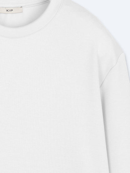 Weißes schlichtes Sweatshirt