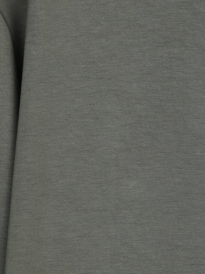 Khaki Unifarben Sweatshirt