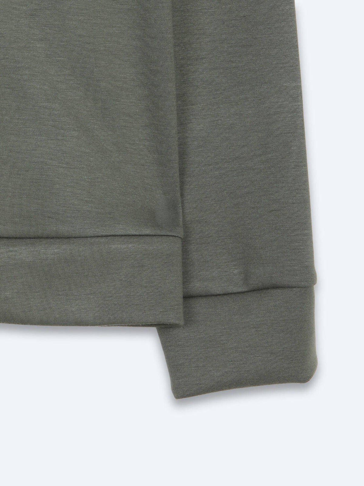 Khaki Unifarben Sweatshirt