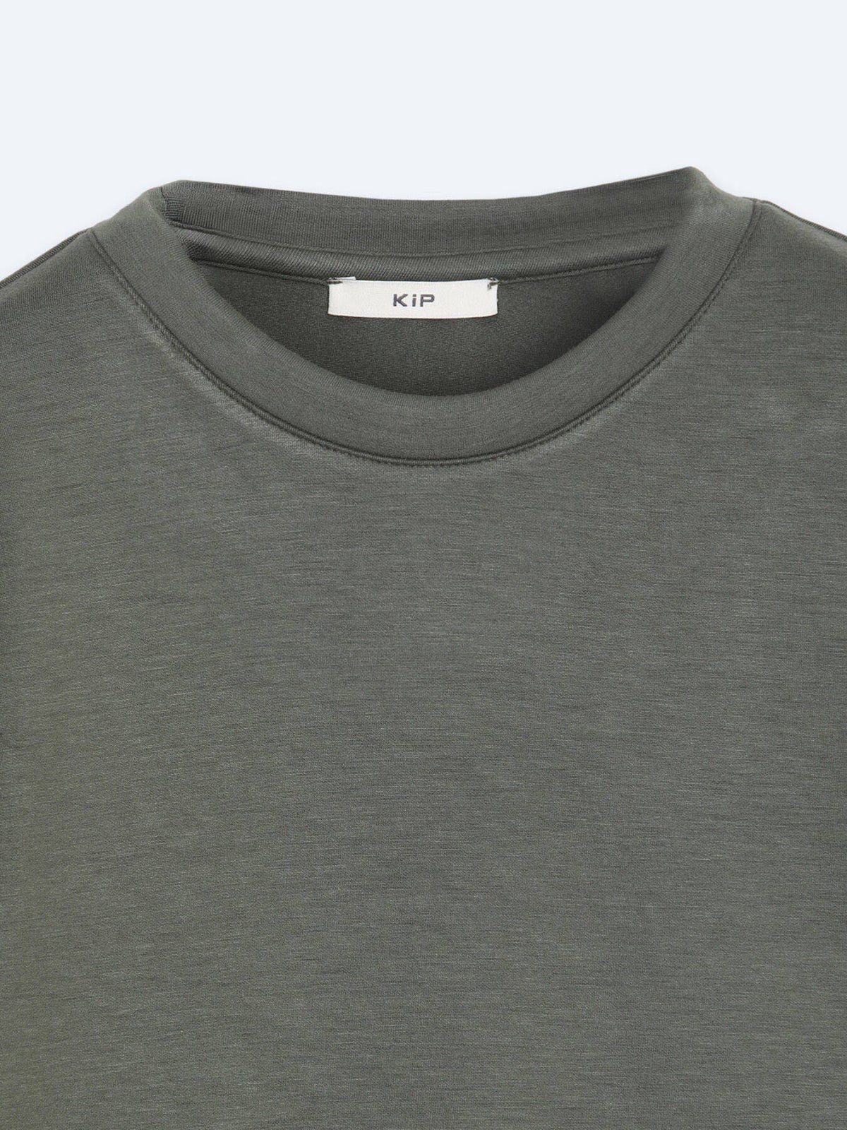 Khaki Unifarben Sweatshirt