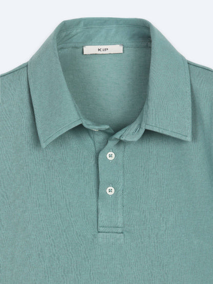 Dunkelkhaki Baumwollmischung T-Shirt