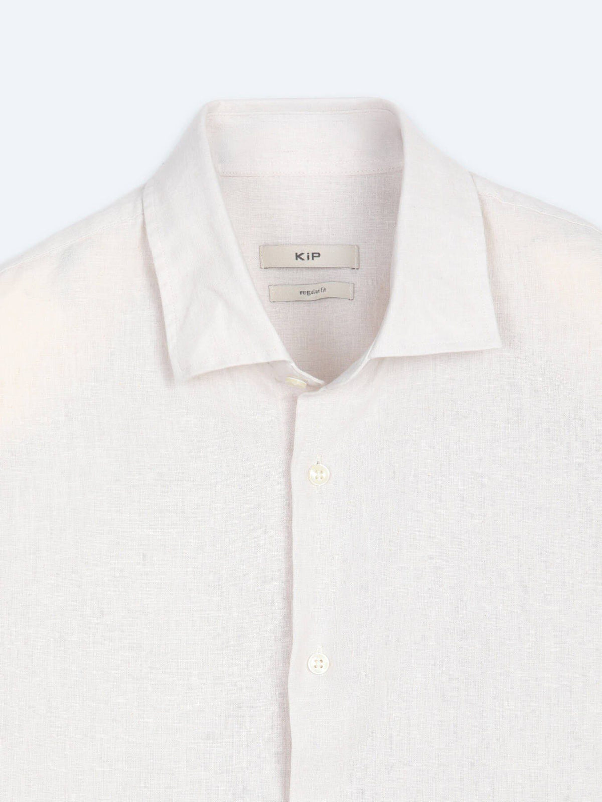 Beige Regular Fit Casual Baumwollhemd