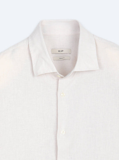 Beige Regular Fit Casual Baumwollhemd