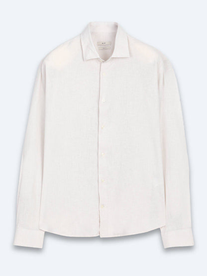 Beige Regular Fit Casual Baumwollhemd