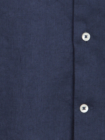 Indigo Regular Fit Casual Baumwollhemd