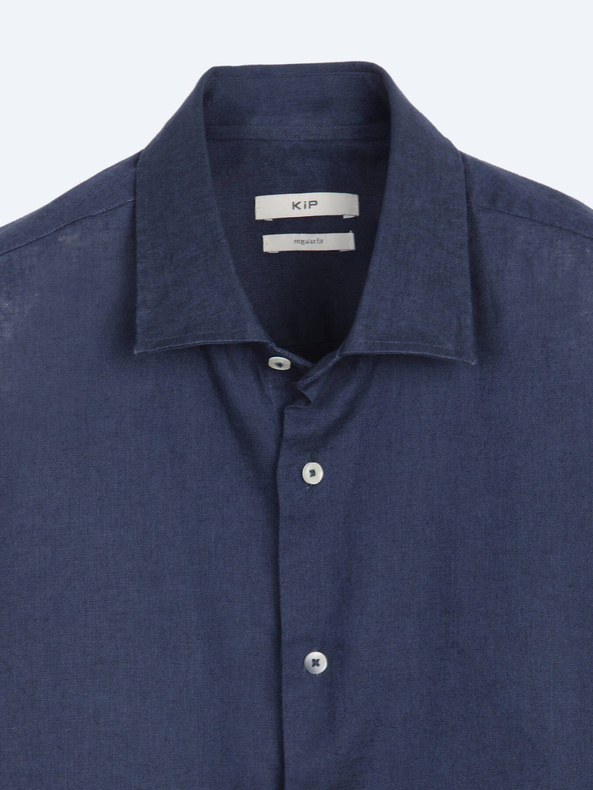 Indigo Regular Fit Casual Baumwollhemd
