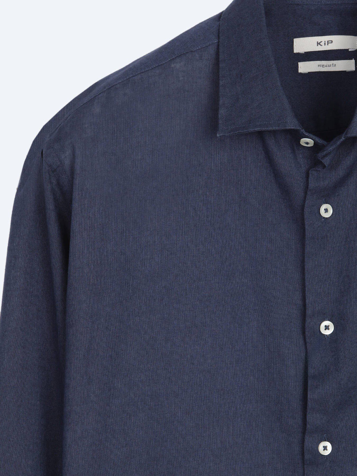 Indigo Regular Fit Casual Baumwollhemd