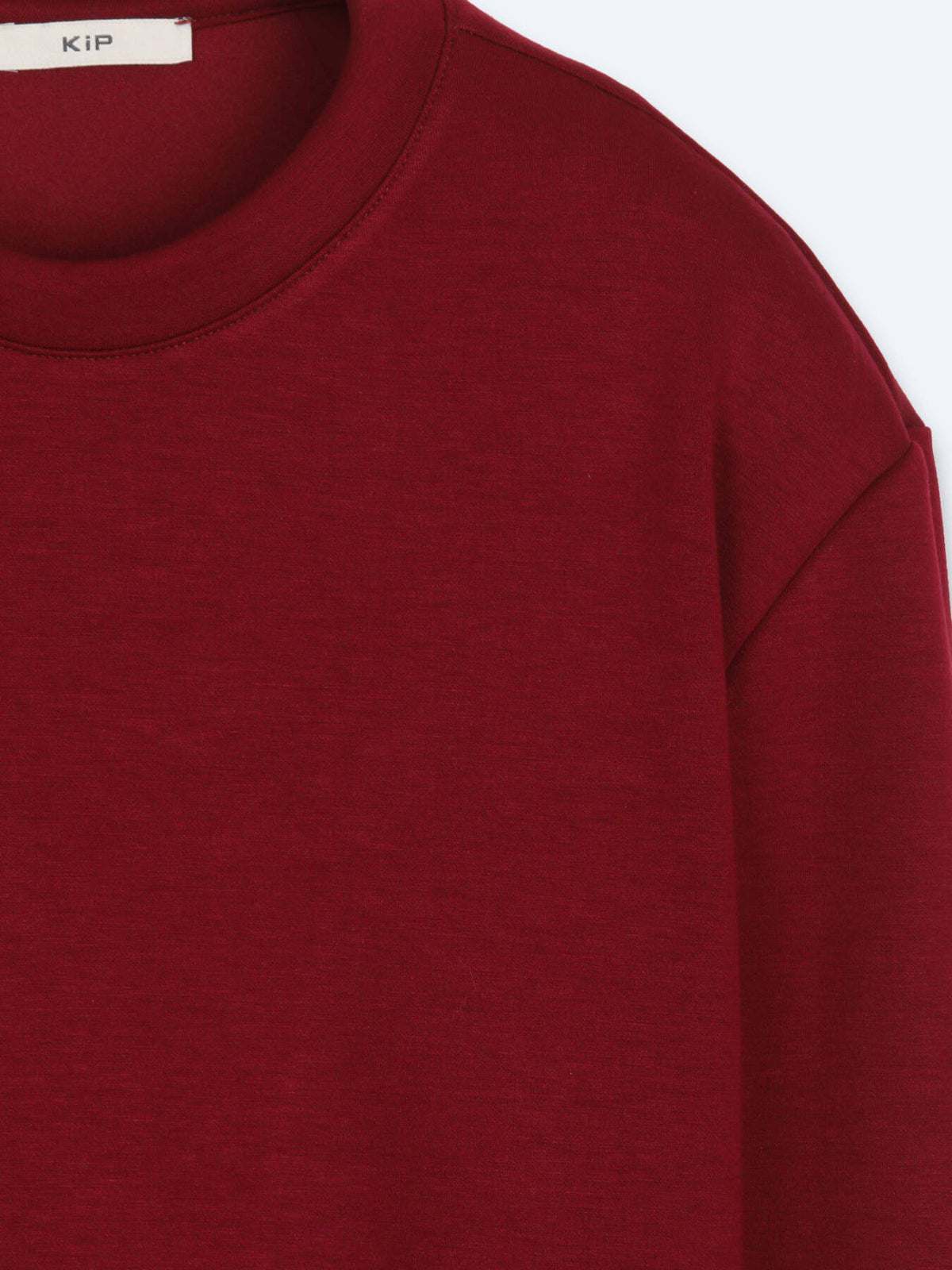 Bordeaux Unifarbenes Sweatshirt