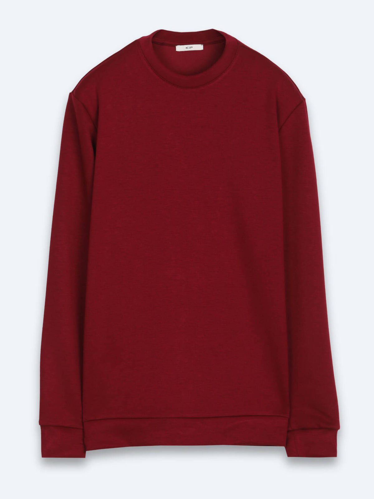 Bordeaux Unifarbenes Sweatshirt