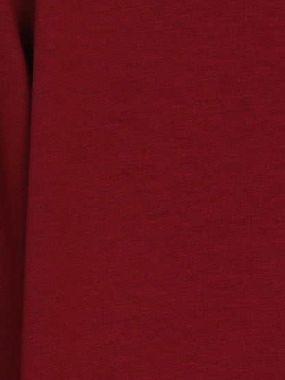 Bordeaux Unifarbenes Sweatshirt