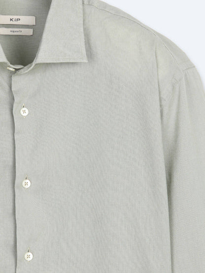 Grünes Regular Fit Casual Hemd aus Baumwolle