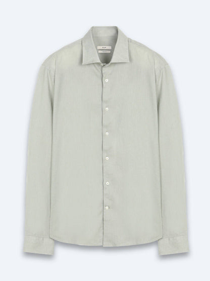 Grünes Regular Fit Casual Hemd aus Baumwolle