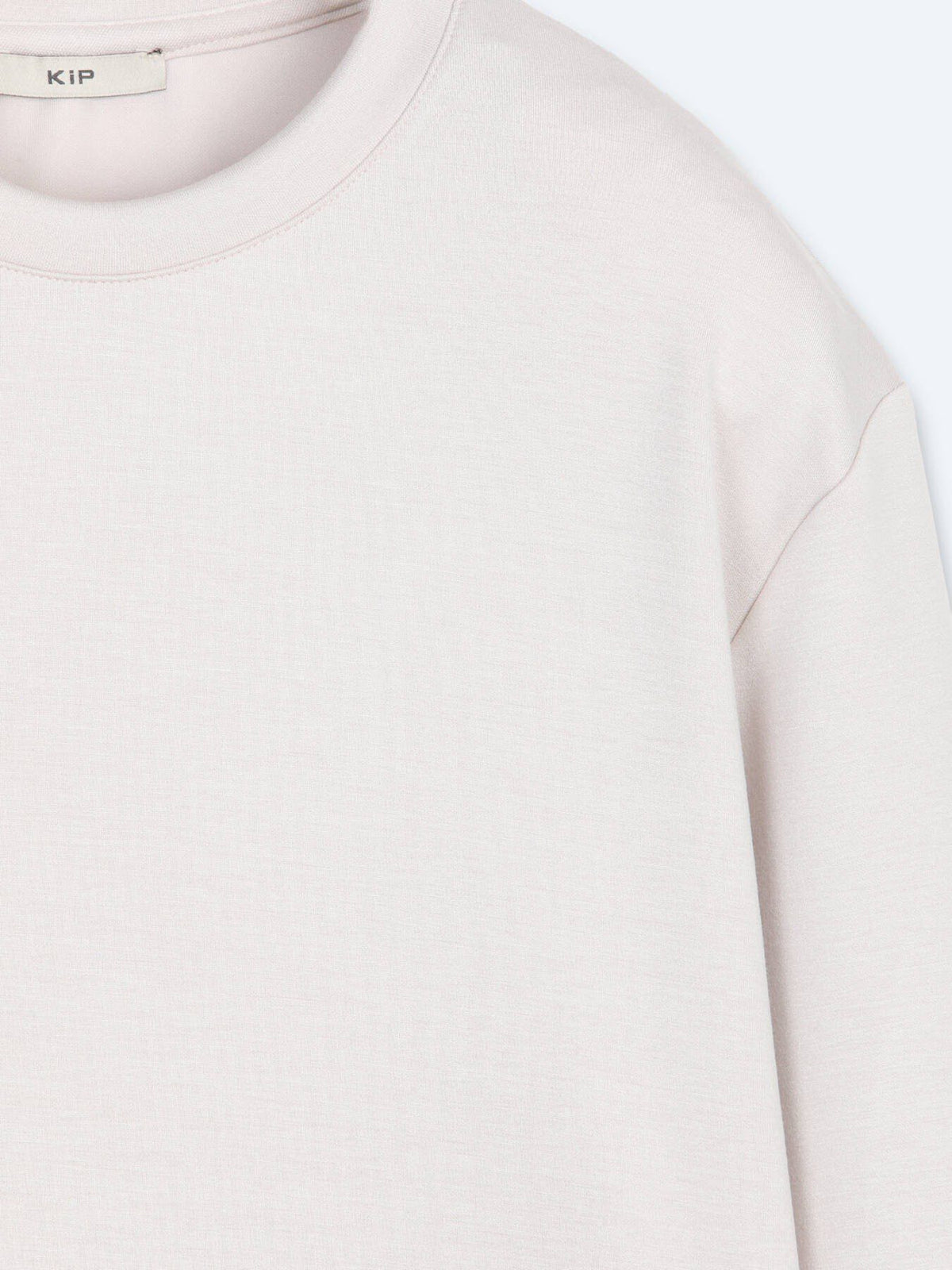 Beiges Unifarben Sweatshirt