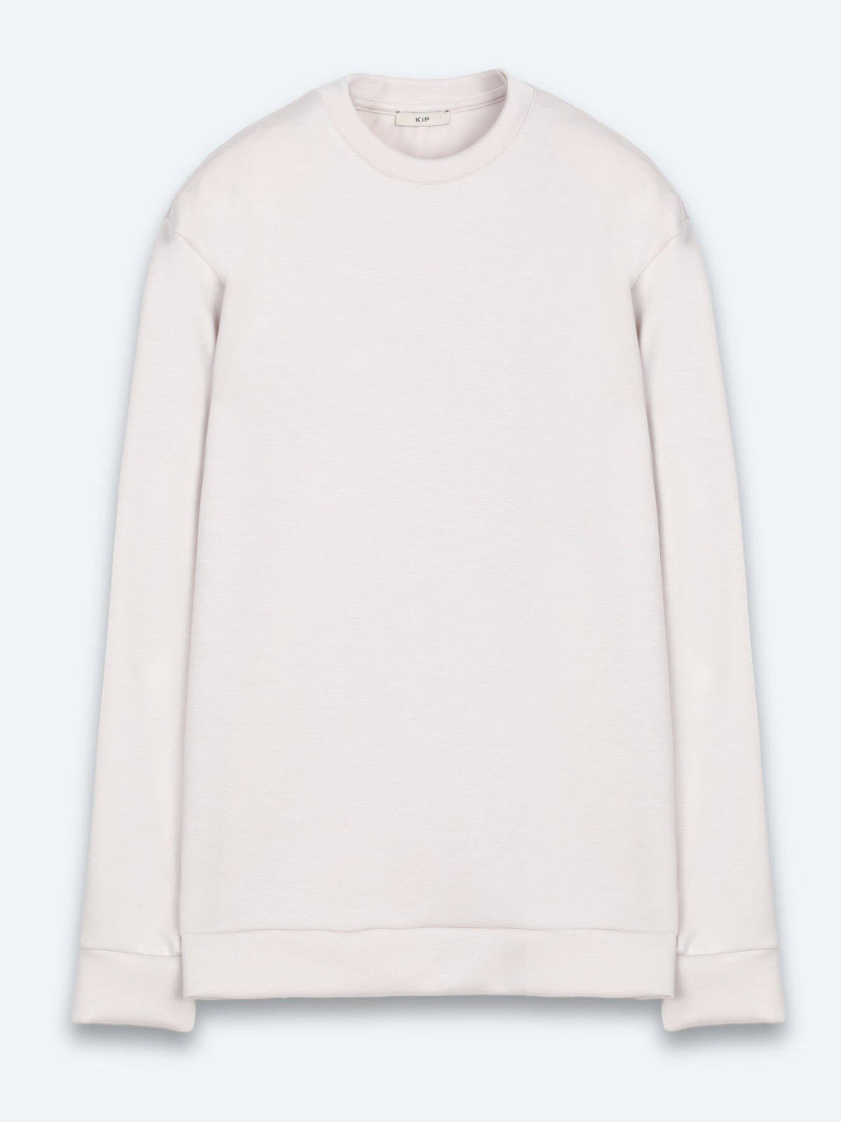 Beiges Unifarben Sweatshirt
