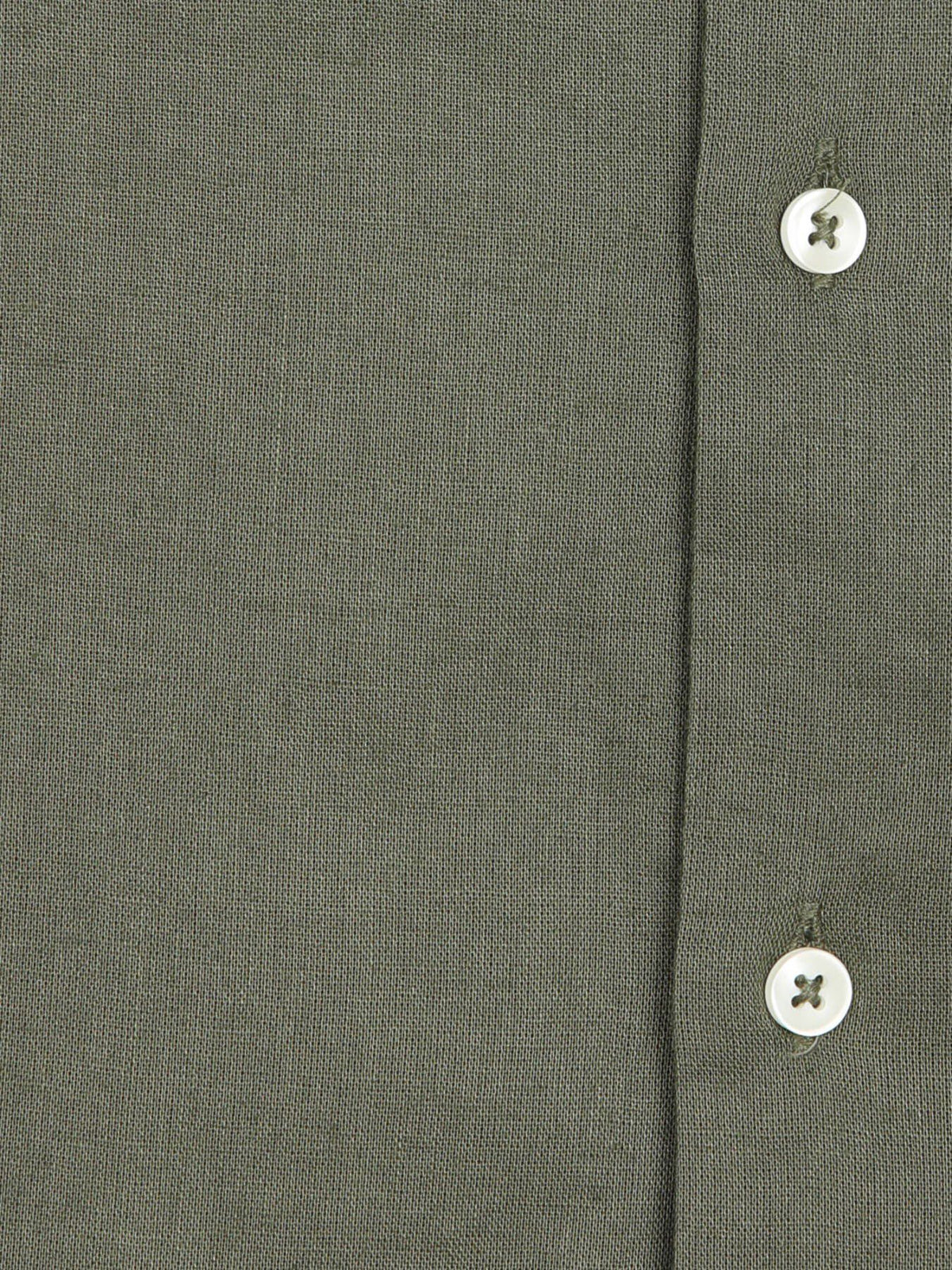 Khaki Regular Fit Casual Baumwollhemd