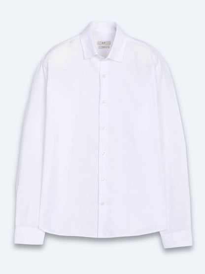 Weißes Casual Baumwollhemd Regular Fit