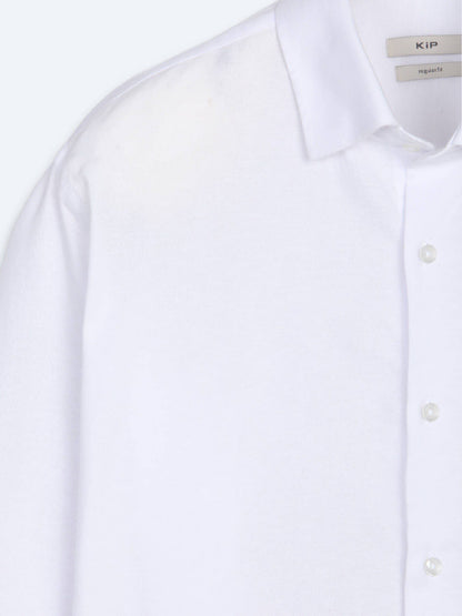 Weißes Casual Baumwollhemd Regular Fit