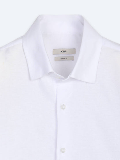 Weißes Casual Baumwollhemd Regular Fit
