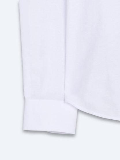 Weißes Casual Baumwollhemd Regular Fit