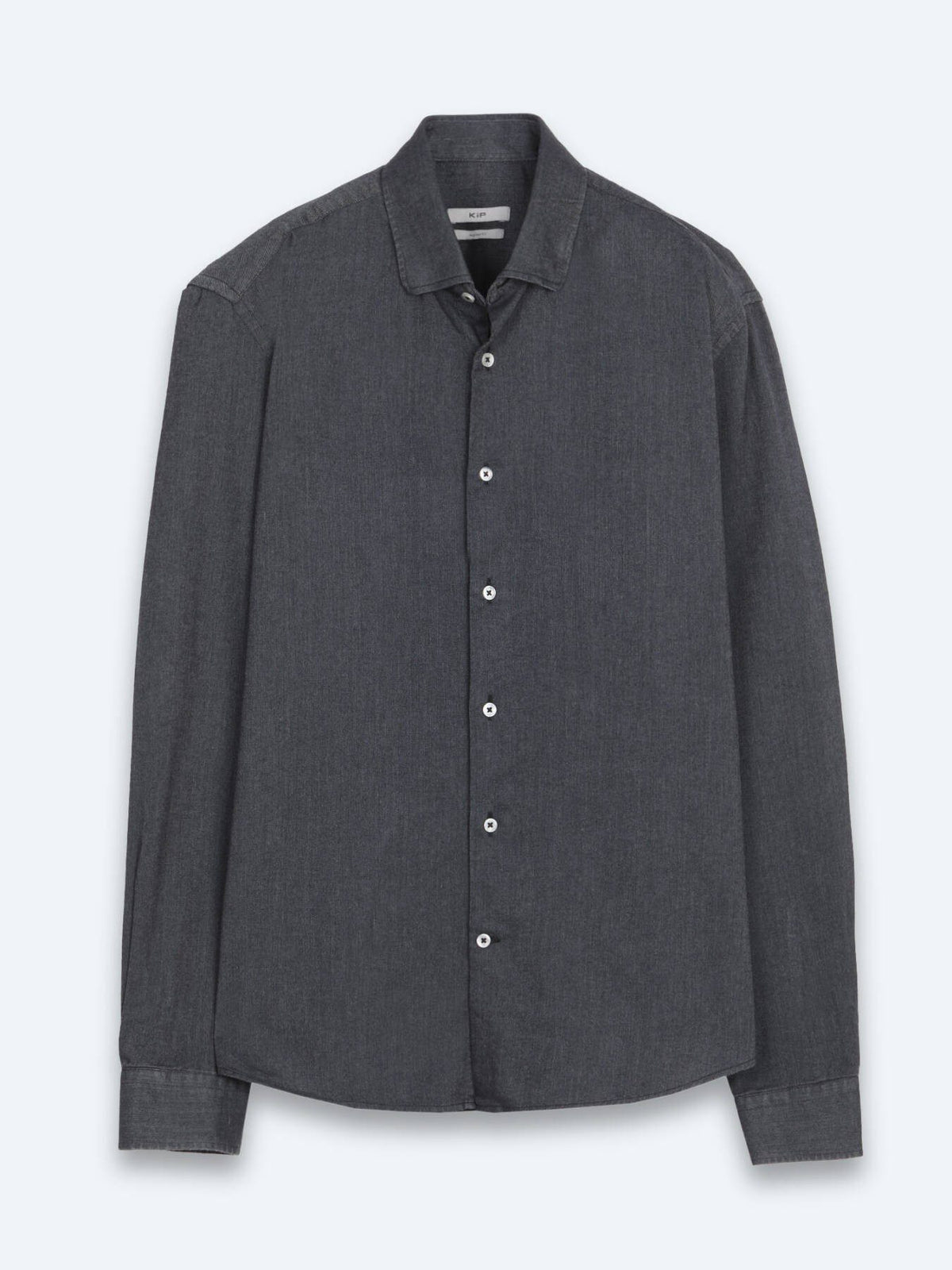 Schwarzes Casual Baumwollhemd Regular Fit