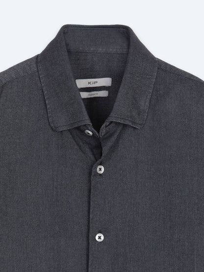 Schwarzes Casual Baumwollhemd Regular Fit