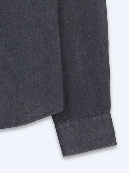 Schwarzes Casual Baumwollhemd Regular Fit