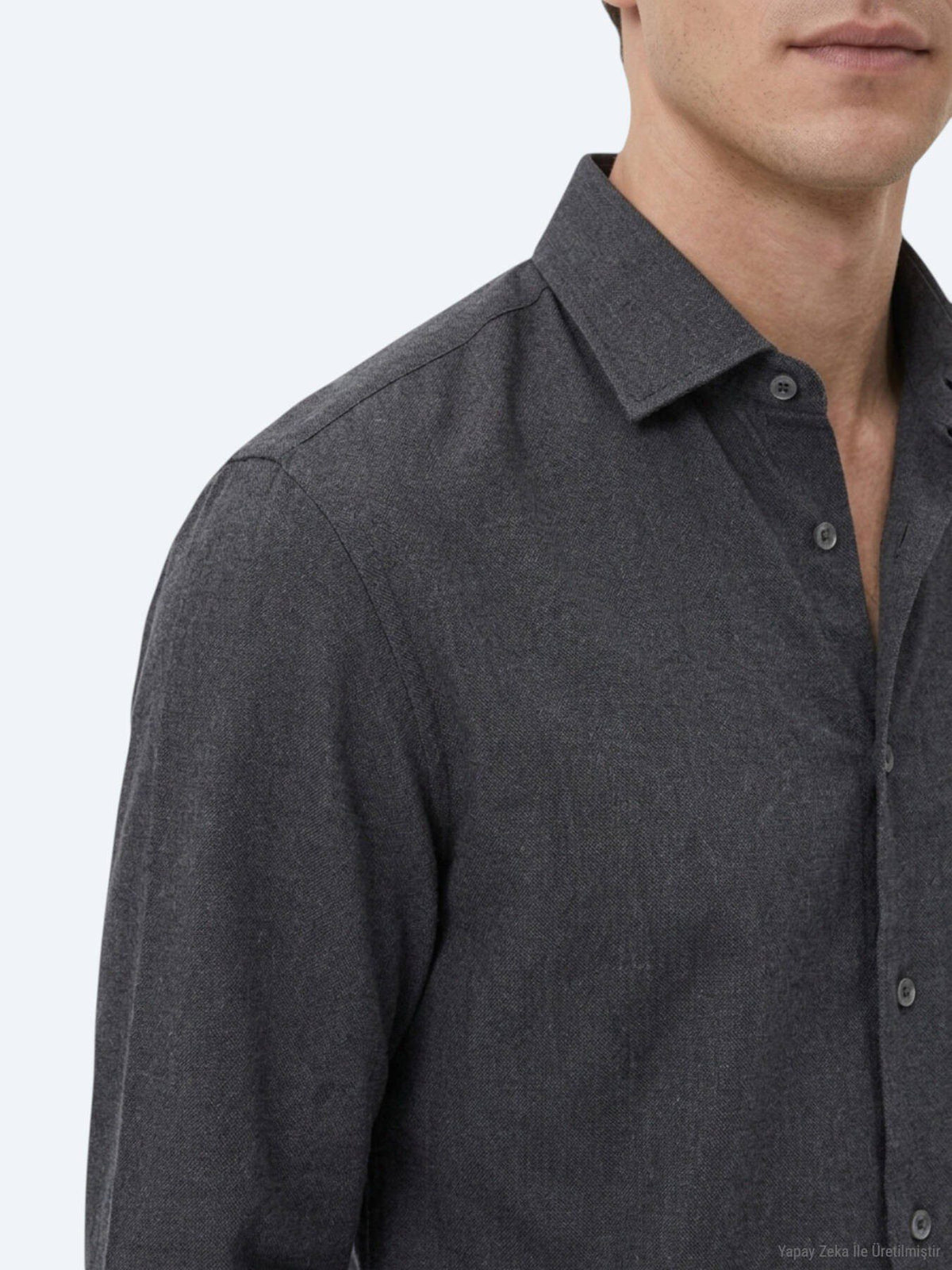 Schwarzes Casual Baumwollhemd Regular Fit
