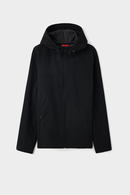 Ds Damat Regular Fit Schwarze Kapuzenjacke