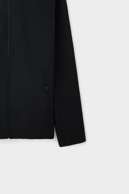Ds Damat Regular Fit Schwarze Kapuzenjacke