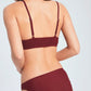 Smocking Padded Bikini Set - Maroon