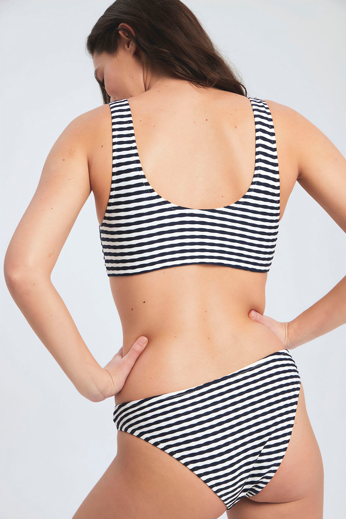 Striped Padded Bikini Top