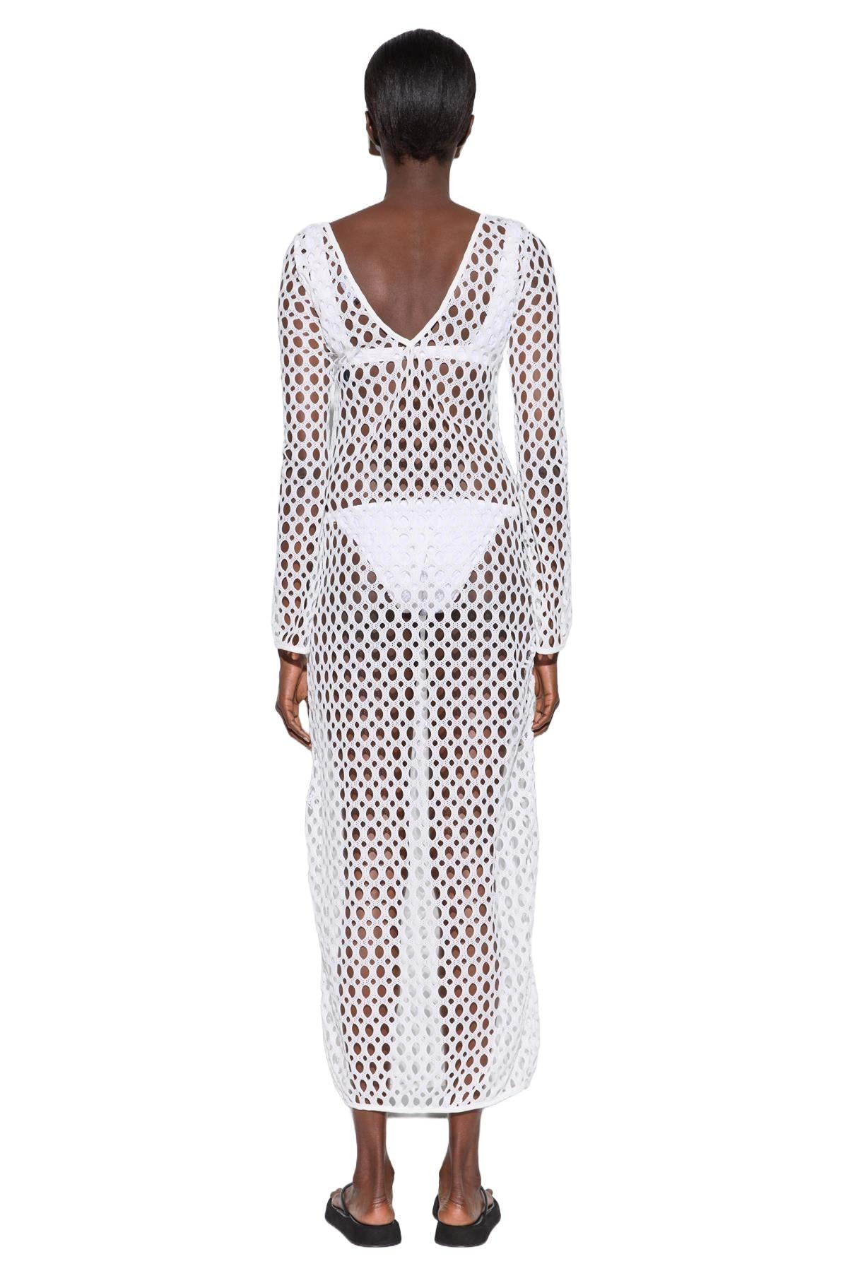 Langes Netz-Kleid