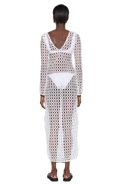 Langes Netz-Kleid