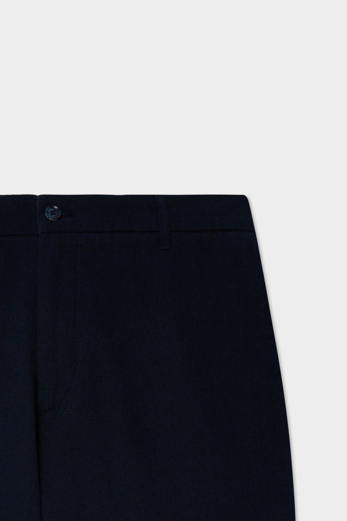 Ds Damat Schwarze Leinen Chino-Hose