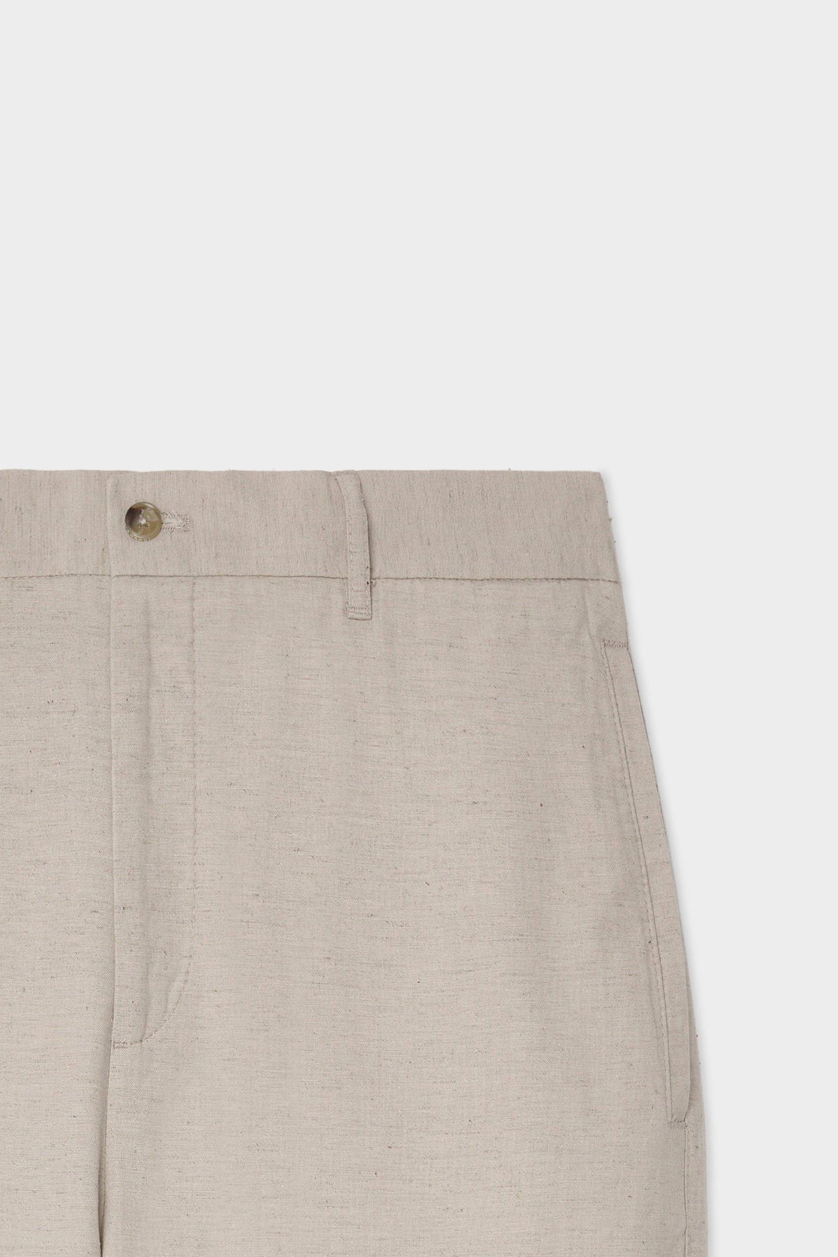 Ds Damat Schwarze Leinen Chino-Hose