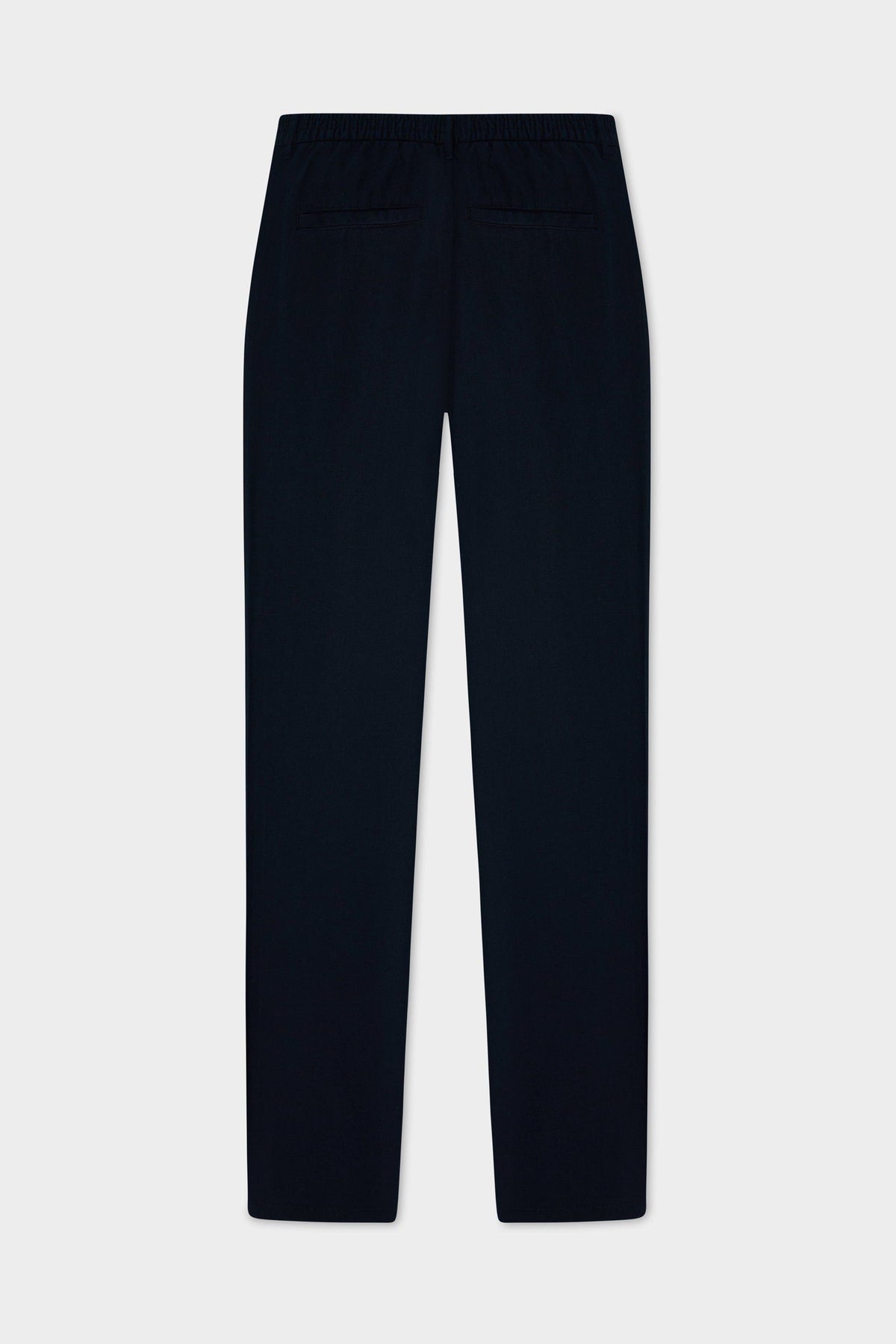 Ds Damat Schwarze Leinen Chino-Hose