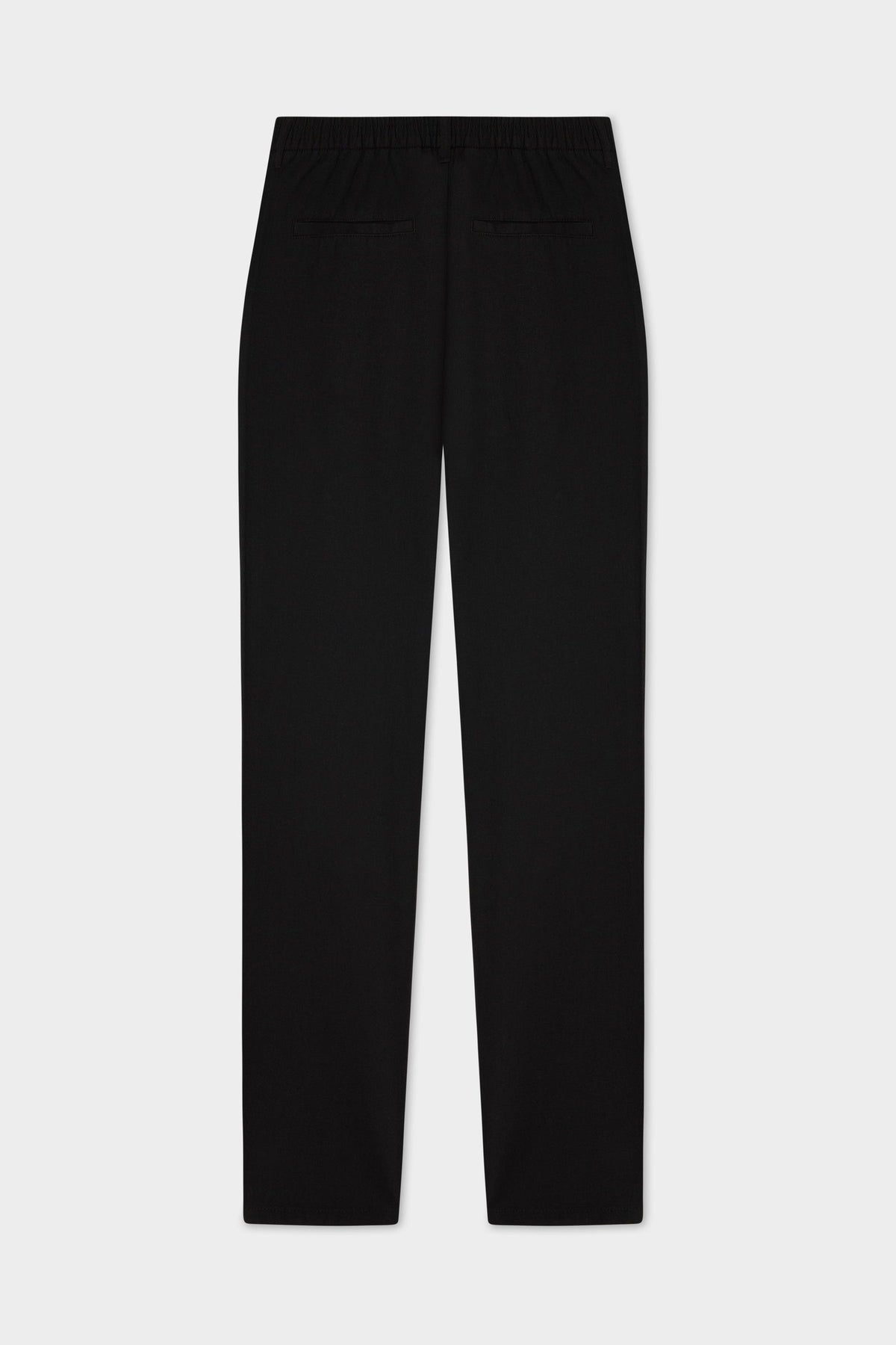 Ds Damat Schwarze Leinen Chino-Hose