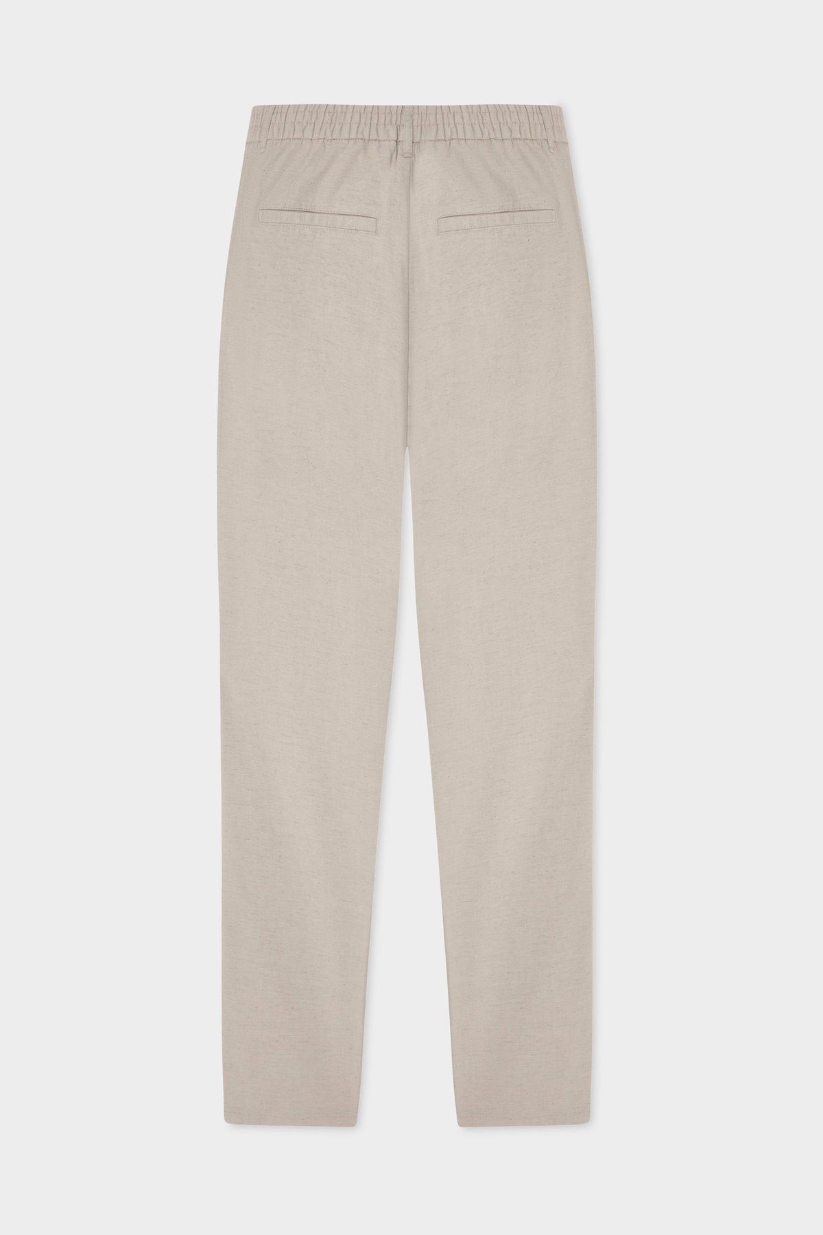 Ds Damat Schwarze Leinen Chino-Hose