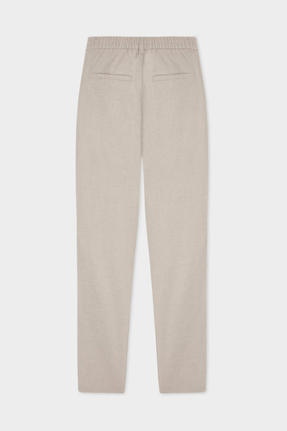 Ds Damat Schwarze Leinen Chino-Hose