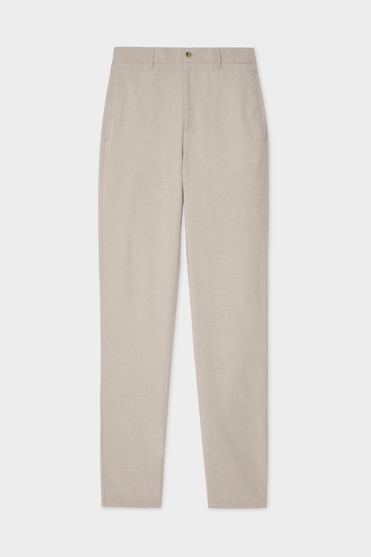 Ds Damat Schwarze Leinen Chino-Hose