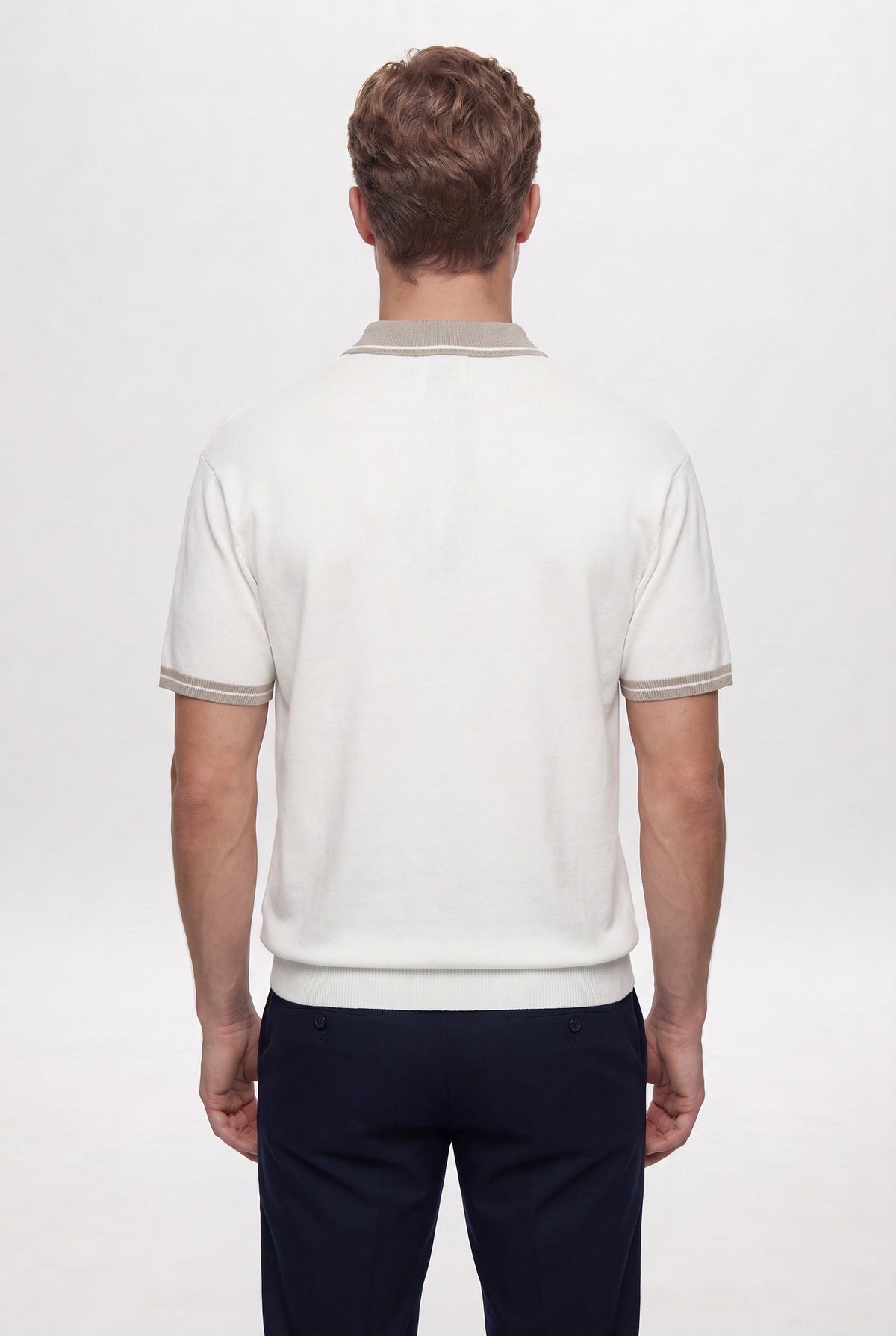 Ds Damat Regular Fit Creme Sommer T-Shirt