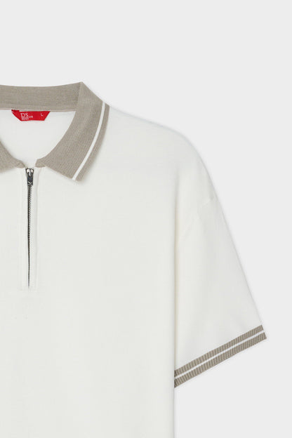 Ds Damat Regular Fit Creme Sommer T-Shirt