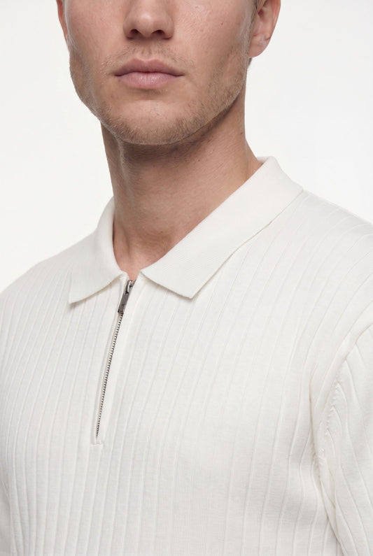Ds Damat Regular Fit Creme Ripp T-Shirt