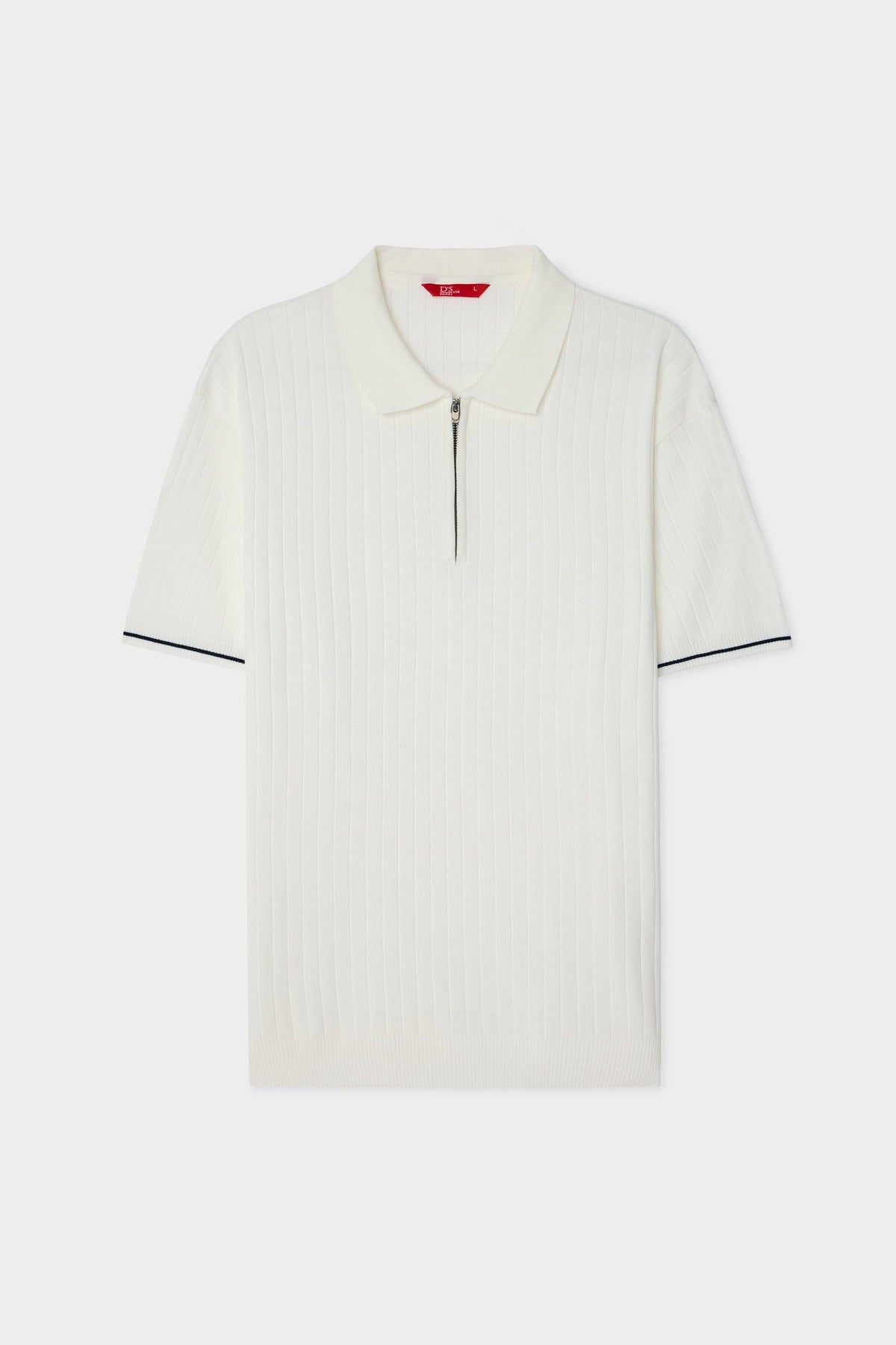 Ds Damat Regular Fit Creme Ripp T-Shirt