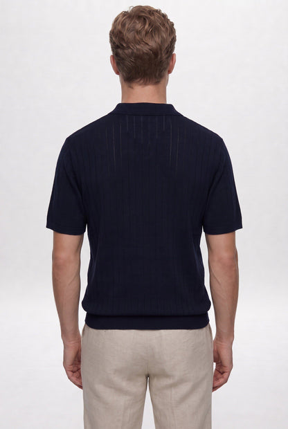 Ds Damat Regular Fit Navy Sommer T-Shirt
