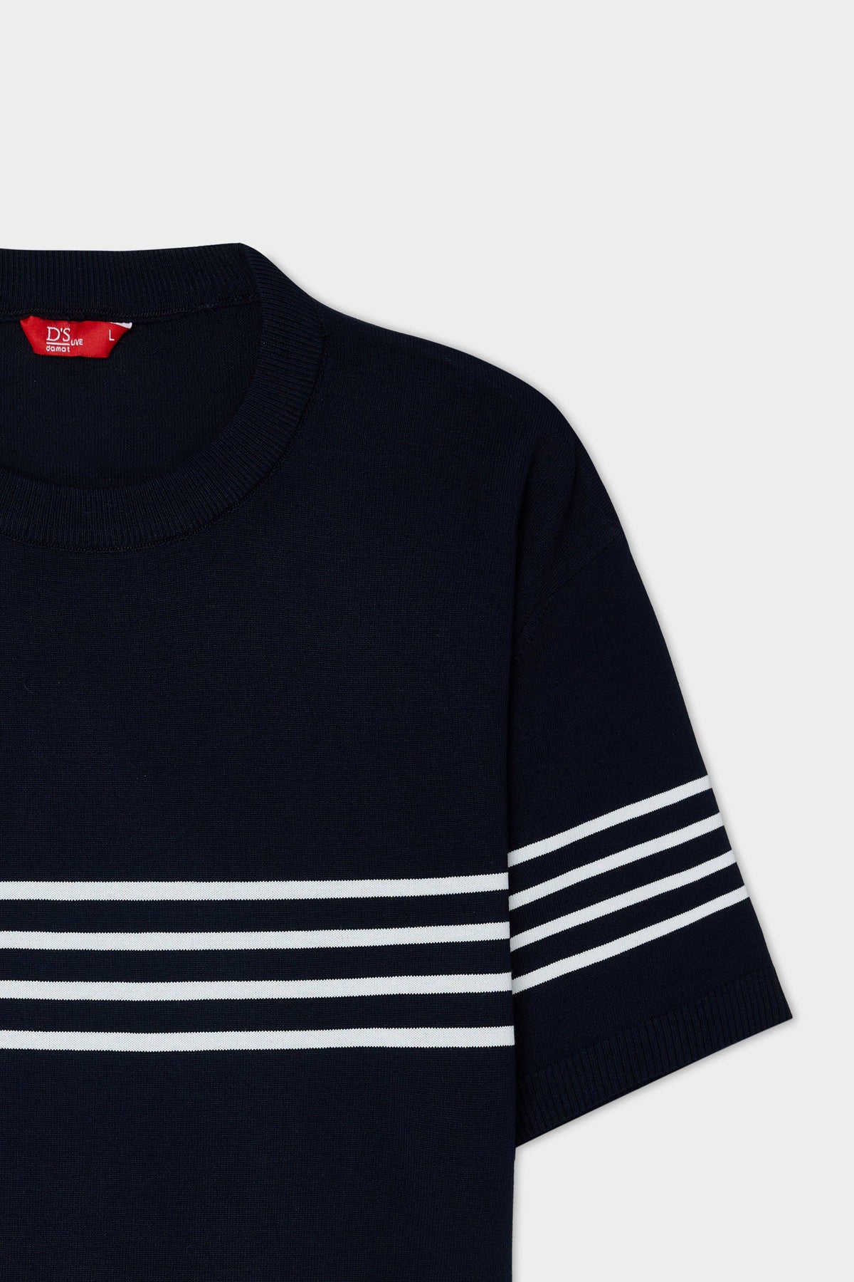 Ds Damat Slim Fit Navy Sommer T-Shirt