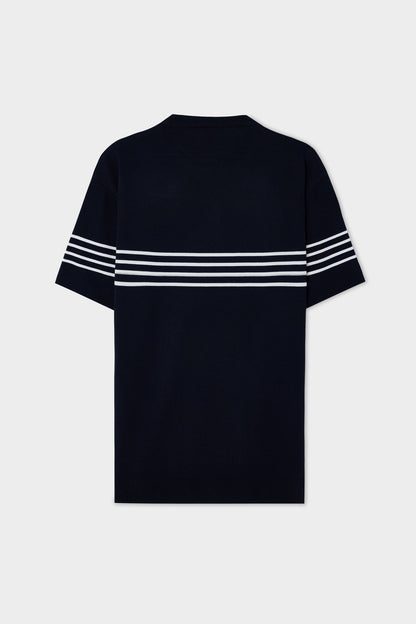 Ds Damat Slim Fit Navy Sommer T-Shirt