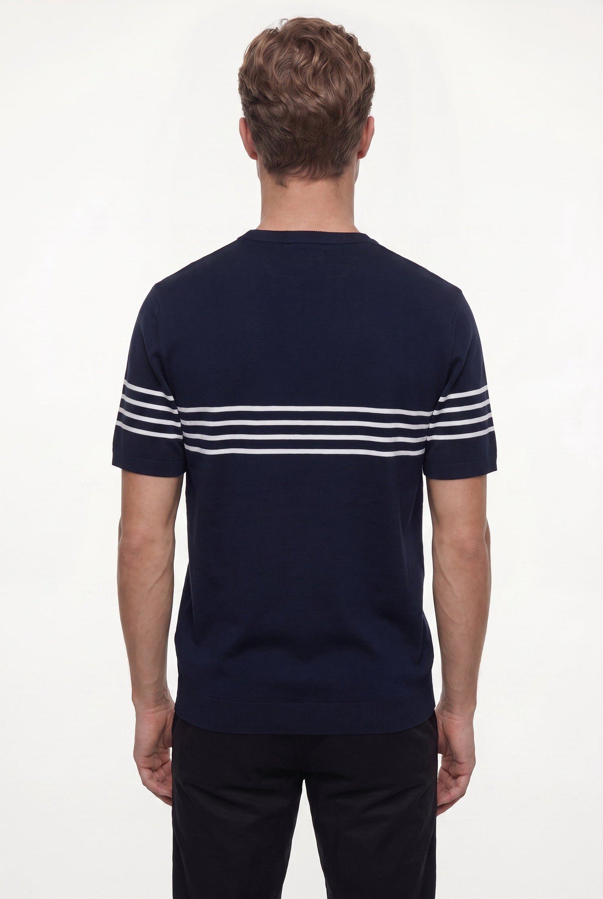 Ds Damat Slim Fit Navy Sommer T-Shirt