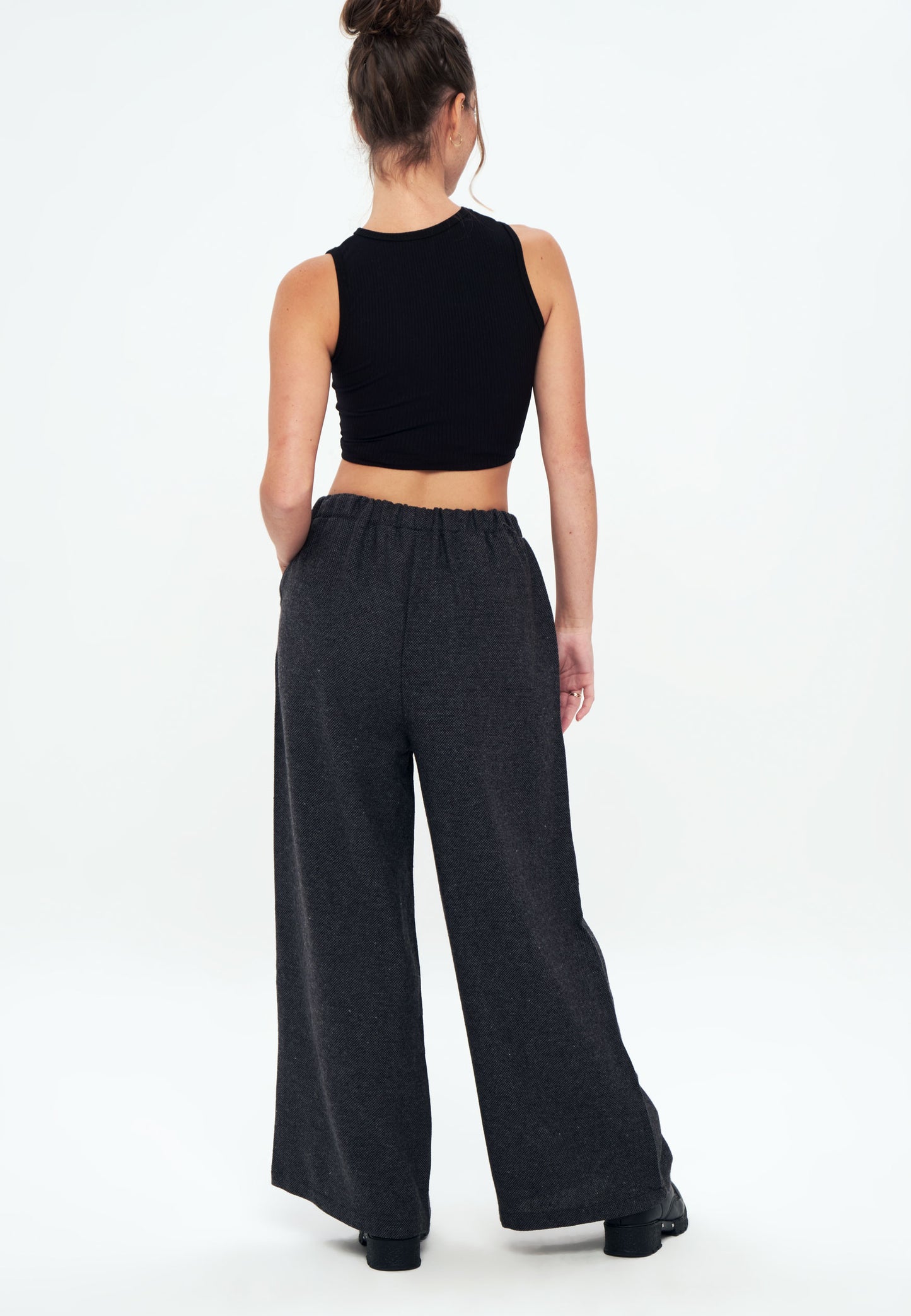 Herita Linen Trousers Grey melange