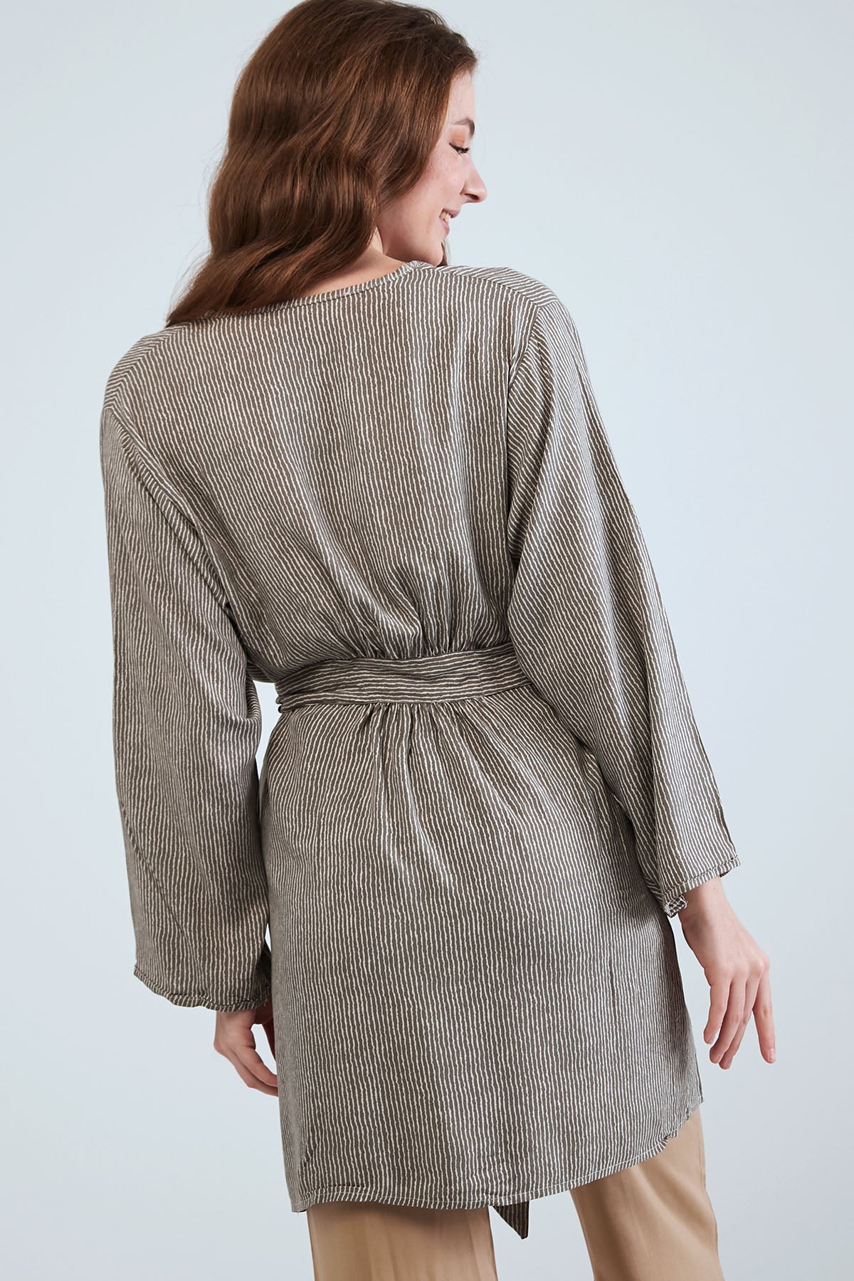 Long Sleeved Kimono - Grey